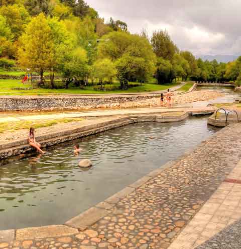 Public Hotspring pool at Caldas de Lobios